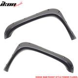1994-2002 Dodge Ram 1500 2500 3500 Pocket Front Rear Fender Flares ABS