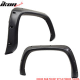 1994-2002 Dodge Ram 1500 2500 3500 Pocket Front Rear Fender Flares ABS