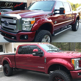 2011-2016 Ford F250 F350 Superduty 6.8 8.1Ft Bed Smooth Fender Flares