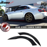 2000-2009 Honda S2000 S2K A Style Black Rear Fender Flare Covers PU