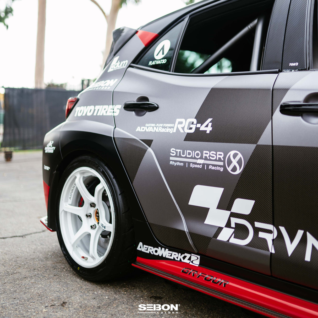 Carbon fiber rear doors for 2023 Toyota GR Corolla