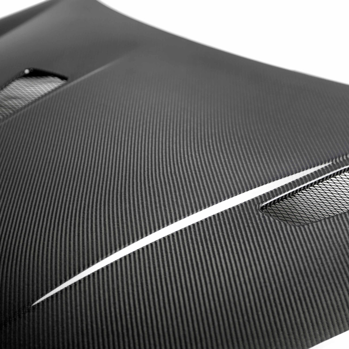 TM-style carbon fiber hood for 2010-2014 VW Golf / GTI (Shaved)