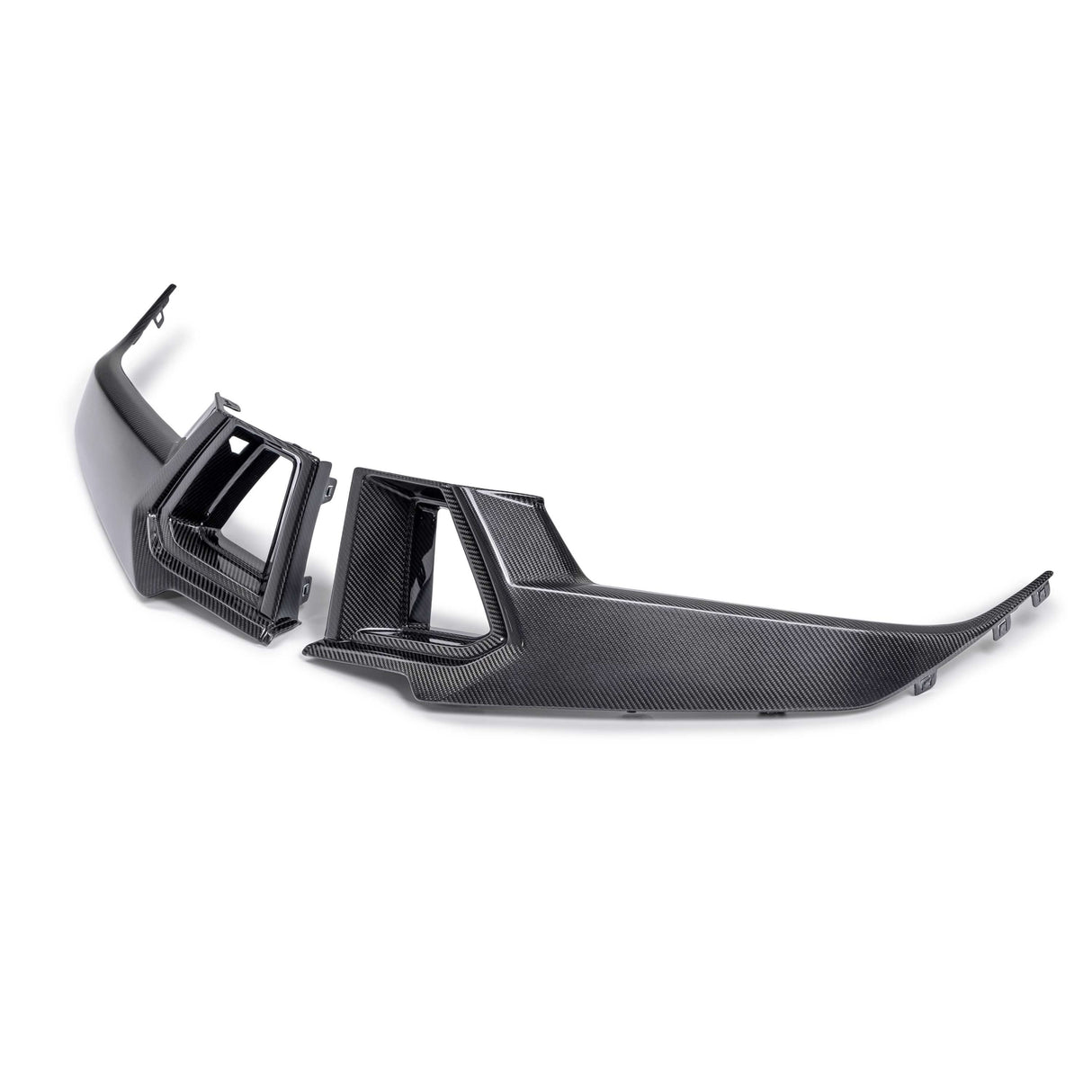 Carbon fiber headlight surround for 2024 Ford Mustang Dark Horse