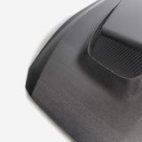 Type-GTD double-sided carbon fiber hood for 2024 Ford Mustang