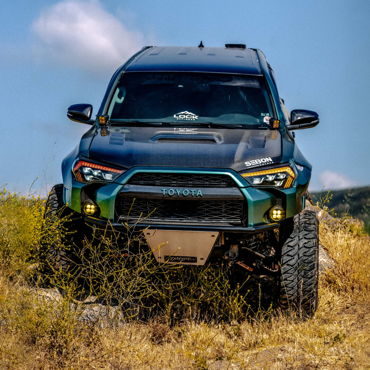 TS-style carbon fiber hood for 2010-2023 Toyota 4Runner