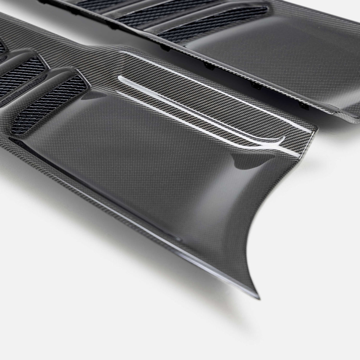 Type-OE carbon fiber hood vents for 2021-2024 RAM TRX (Pair)