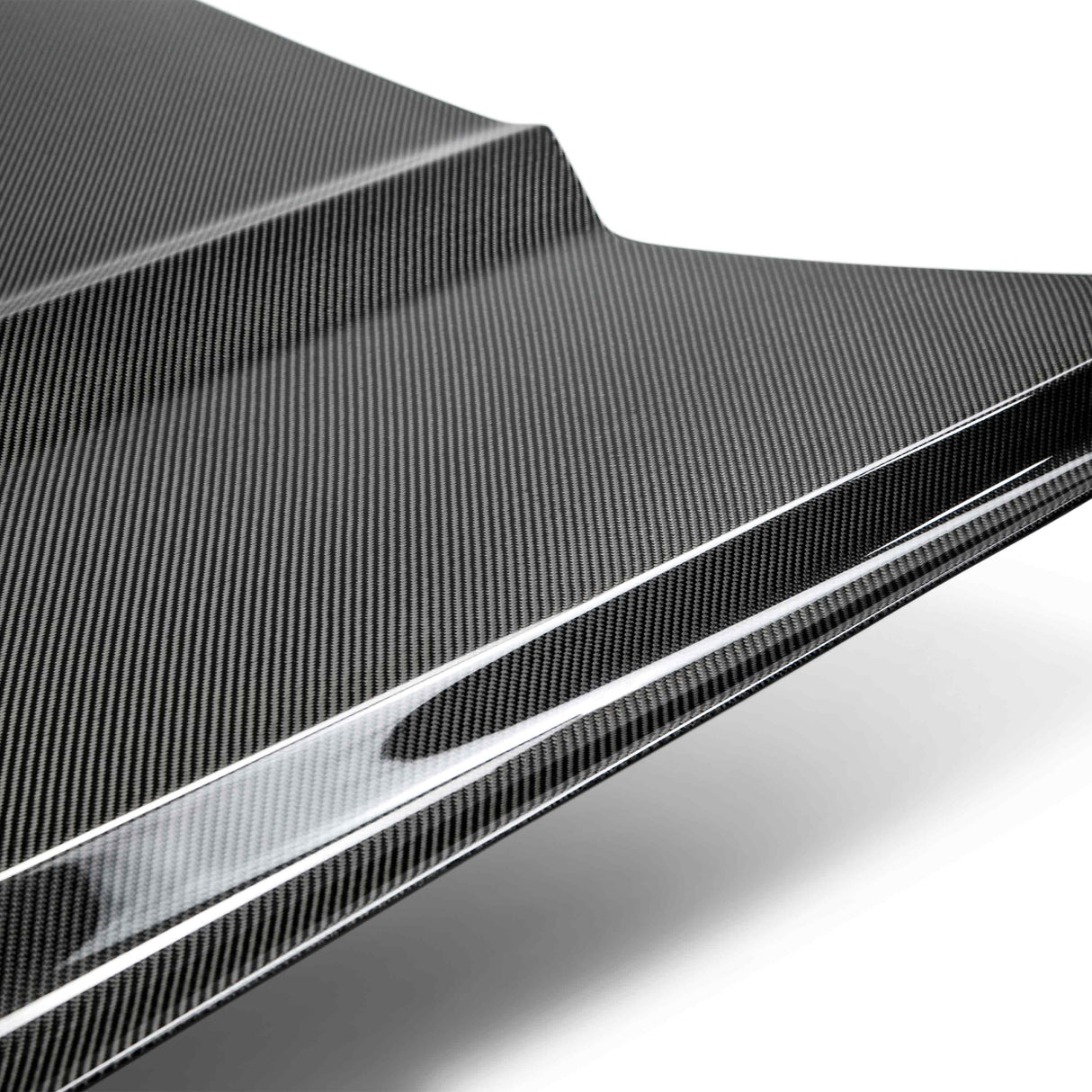 Type-OE double sided carbon fiber hood for 2015-2017 Ford Mustang Eco Boost/V6