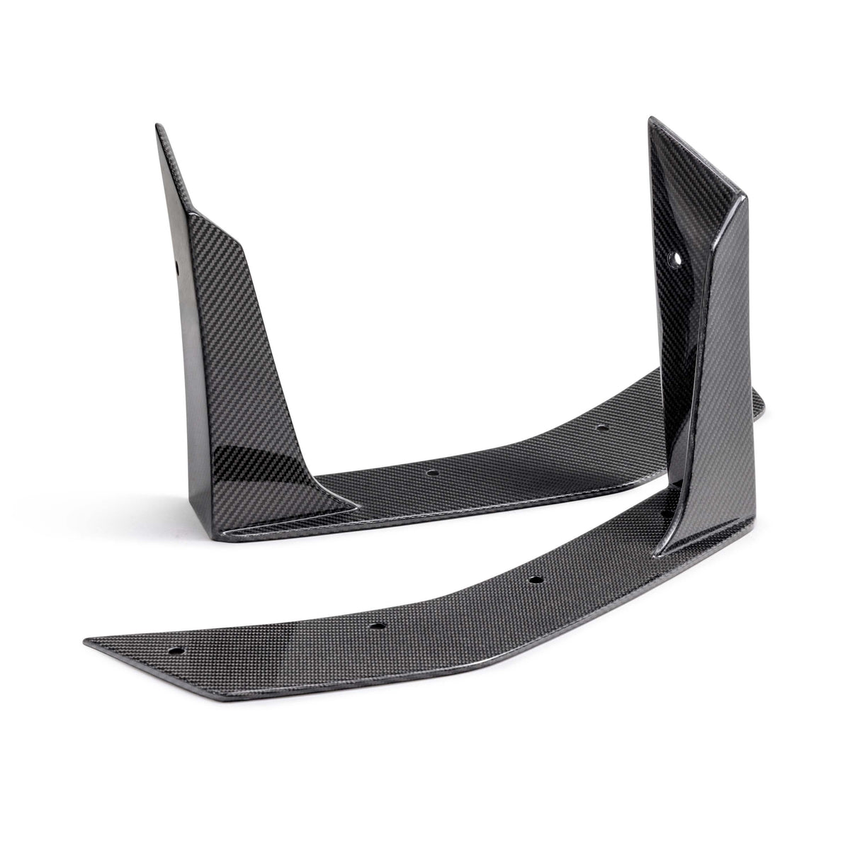 Type-GT5 carbon fiber front splitter wickers for 2024 Ford Mustang