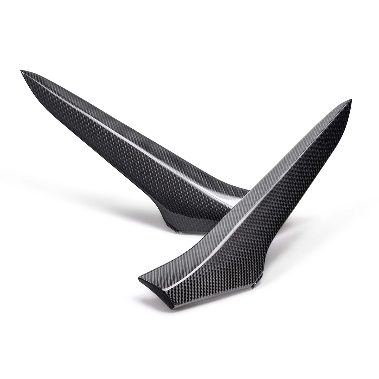 Carbon fiber side scoop trim for 2023-2024 Chevrolet C8 Z06 (PAIR)