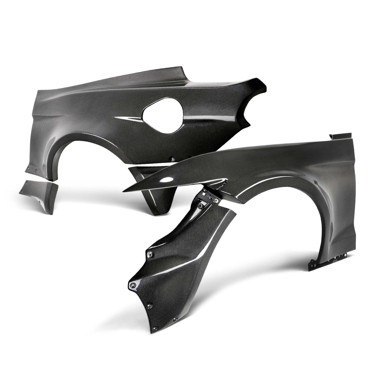 JTP 10-piece carbon fiber wide fenders & wide quarters for 2015-2017 Ford Mustang