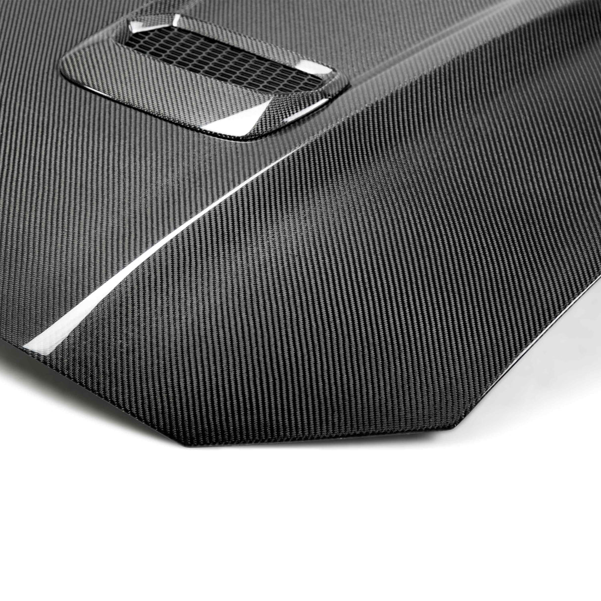 Type-OE double sided carbon fiber hood for 2018-2023 Ford Mustang