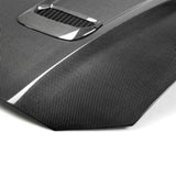 Type-OE double sided carbon fiber hood for 2018-2023 Ford Mustang