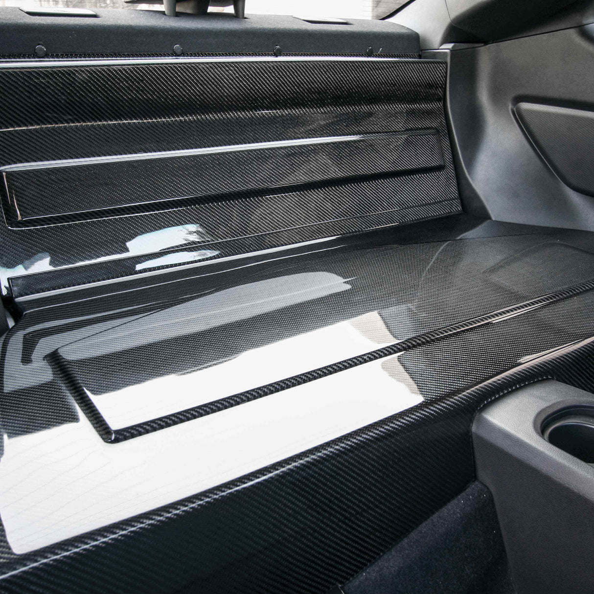 Carbon fiber rear seat panels for 2013-2020 Scion FRS / Subaru BRZ (2 pieces)