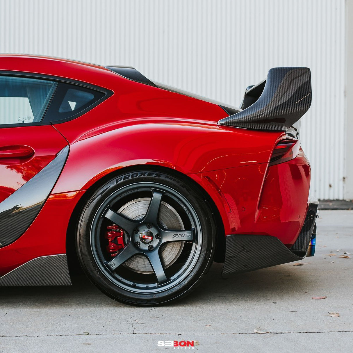 TD-style carbon fiber rear spoiler for 2020-2023 Toyota Supra