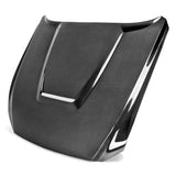 Type-GR (GT350 Style) double sided carbon fiber hood for 2015-2017 Ford Mustang