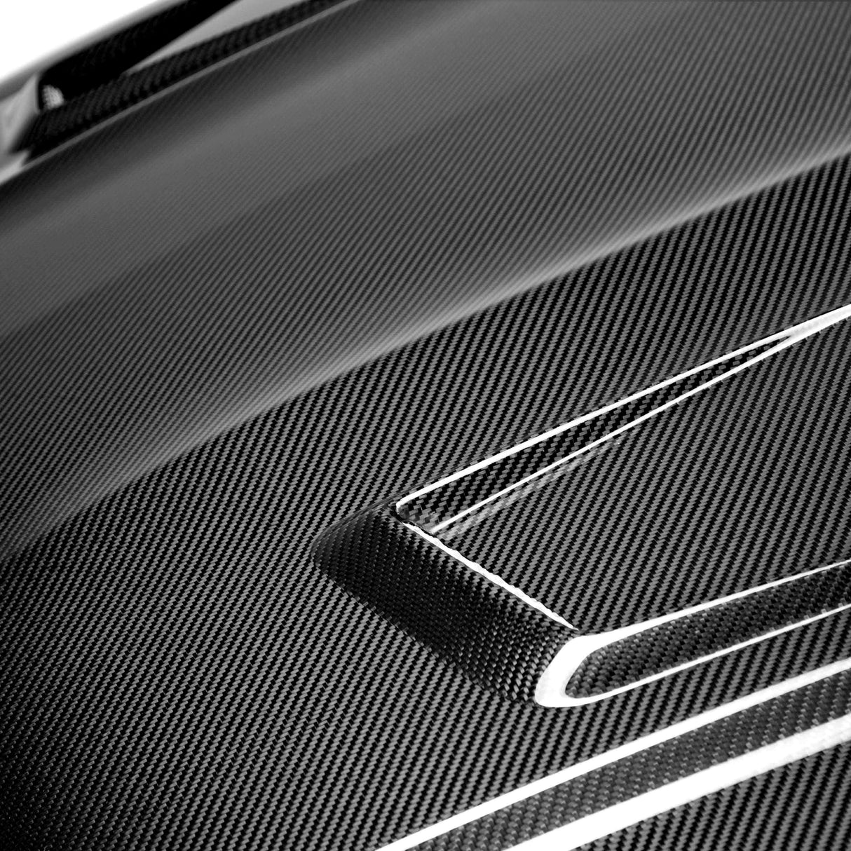 GT-style carbon fiber hood for 2012-2014 Mercedes Benz C-class