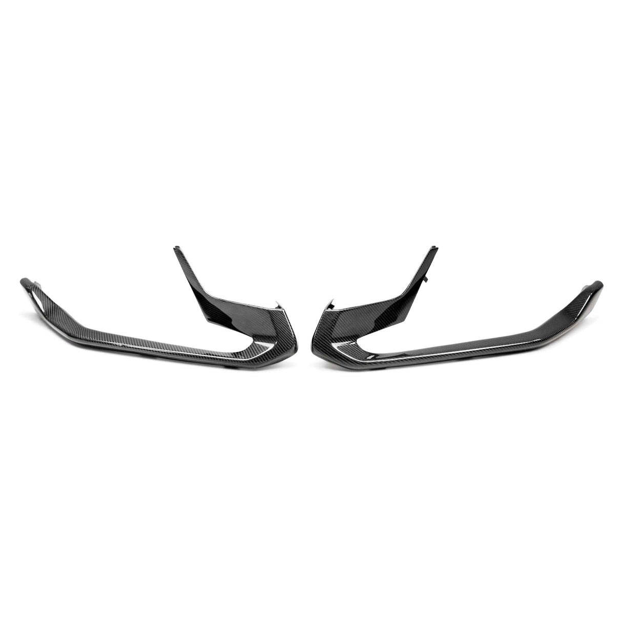 Carbon fiber front bumper trim for 2020-2022 Ford Mustang Shelby GT500