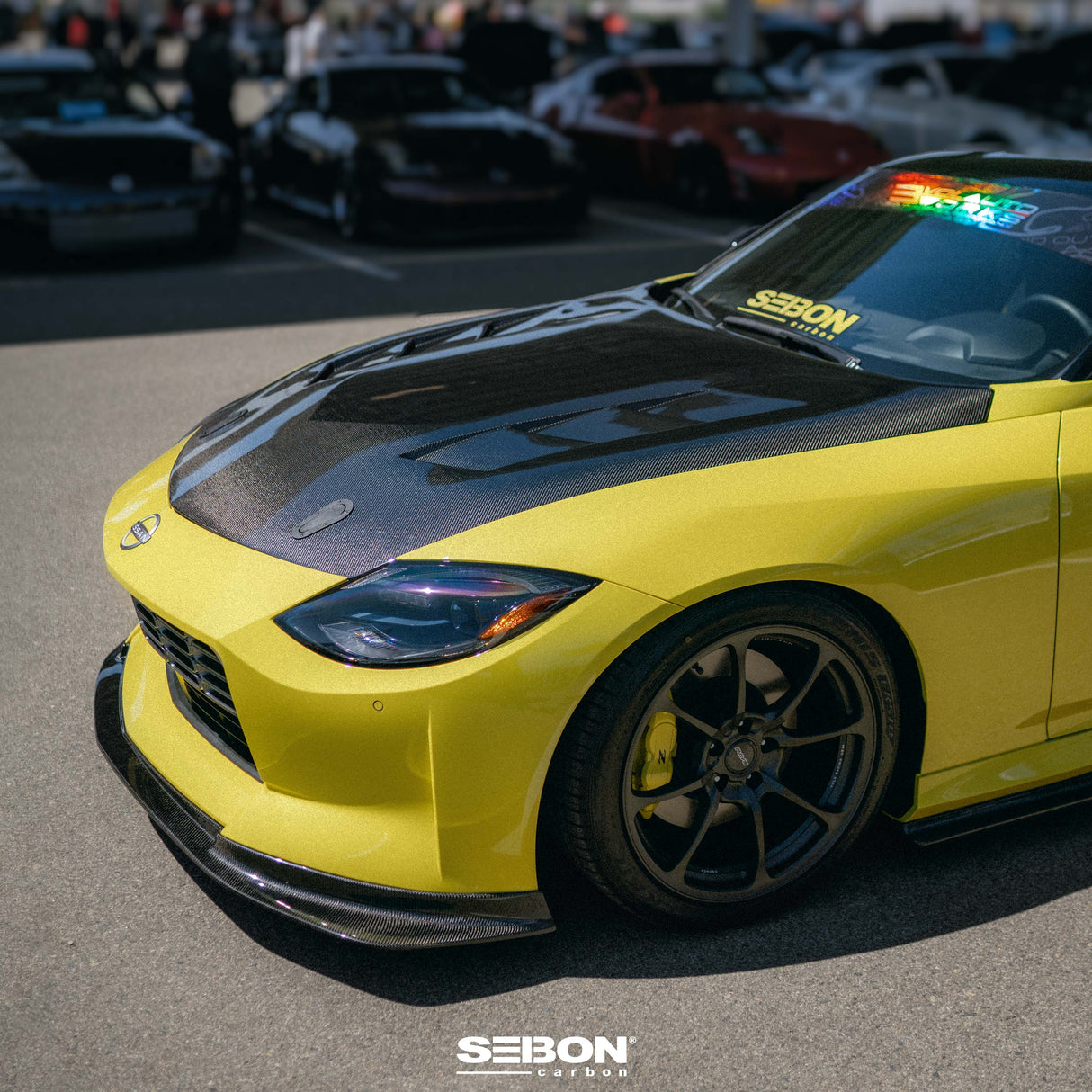 TS-style carbon fiber hood for 2023-2024 Nissan Z