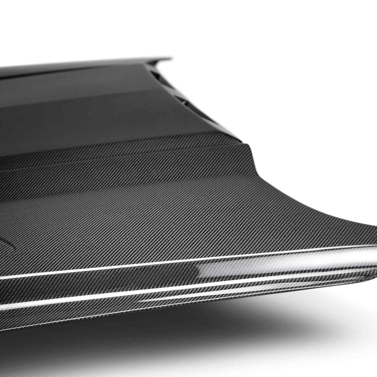 Type-AB ram air double sided carbon fiber hood for 2018-2023 Ford Mustang