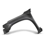 MB-style carbon fiber front fenders for 2022 Nissan Frontier (2" rise & 4" wider)