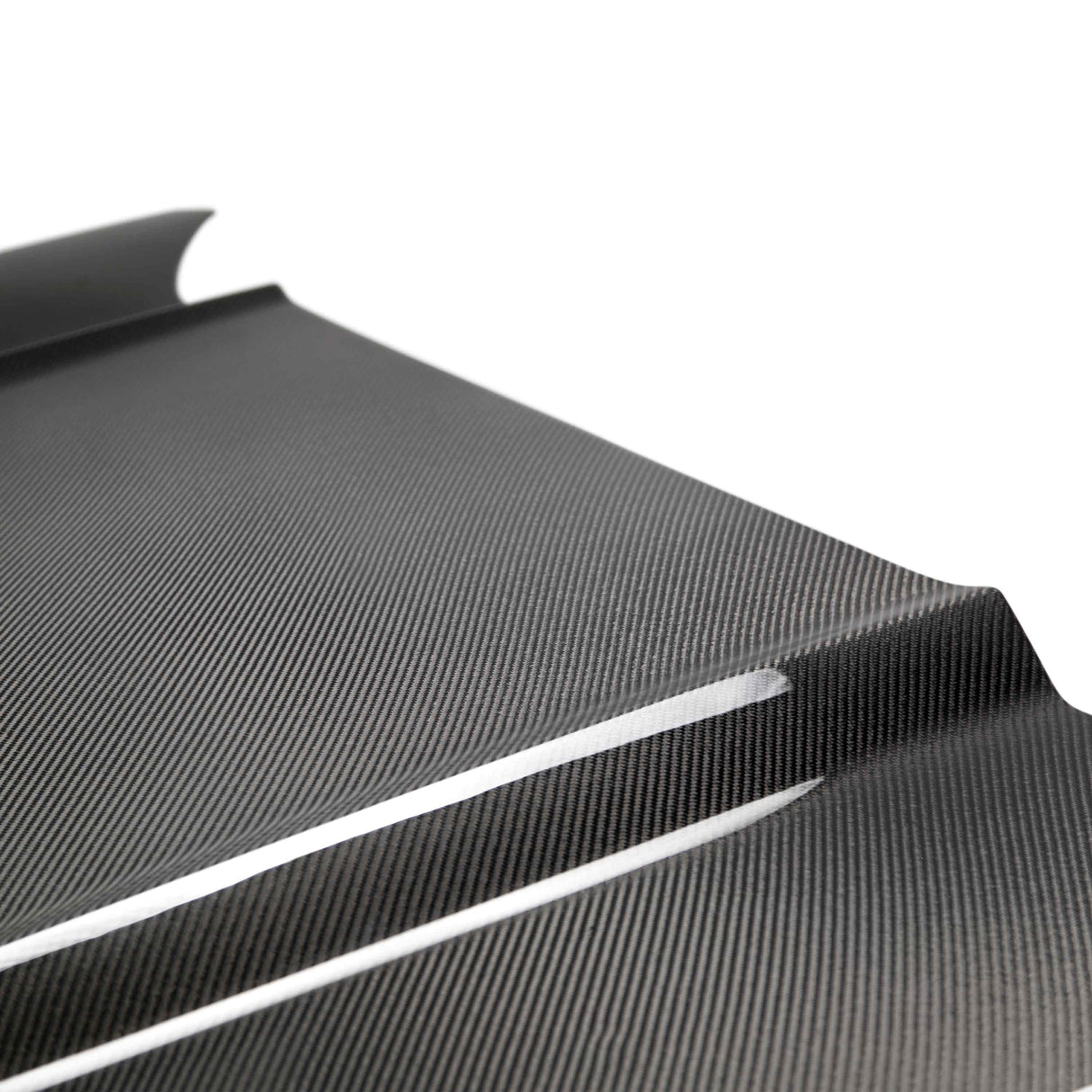 Type-TW double sided carbon fiber hood for 2015-2017 Ford Mustang
