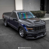 Type-MB carbon fiber front chin spoiler for 2021-2024 Ford F150