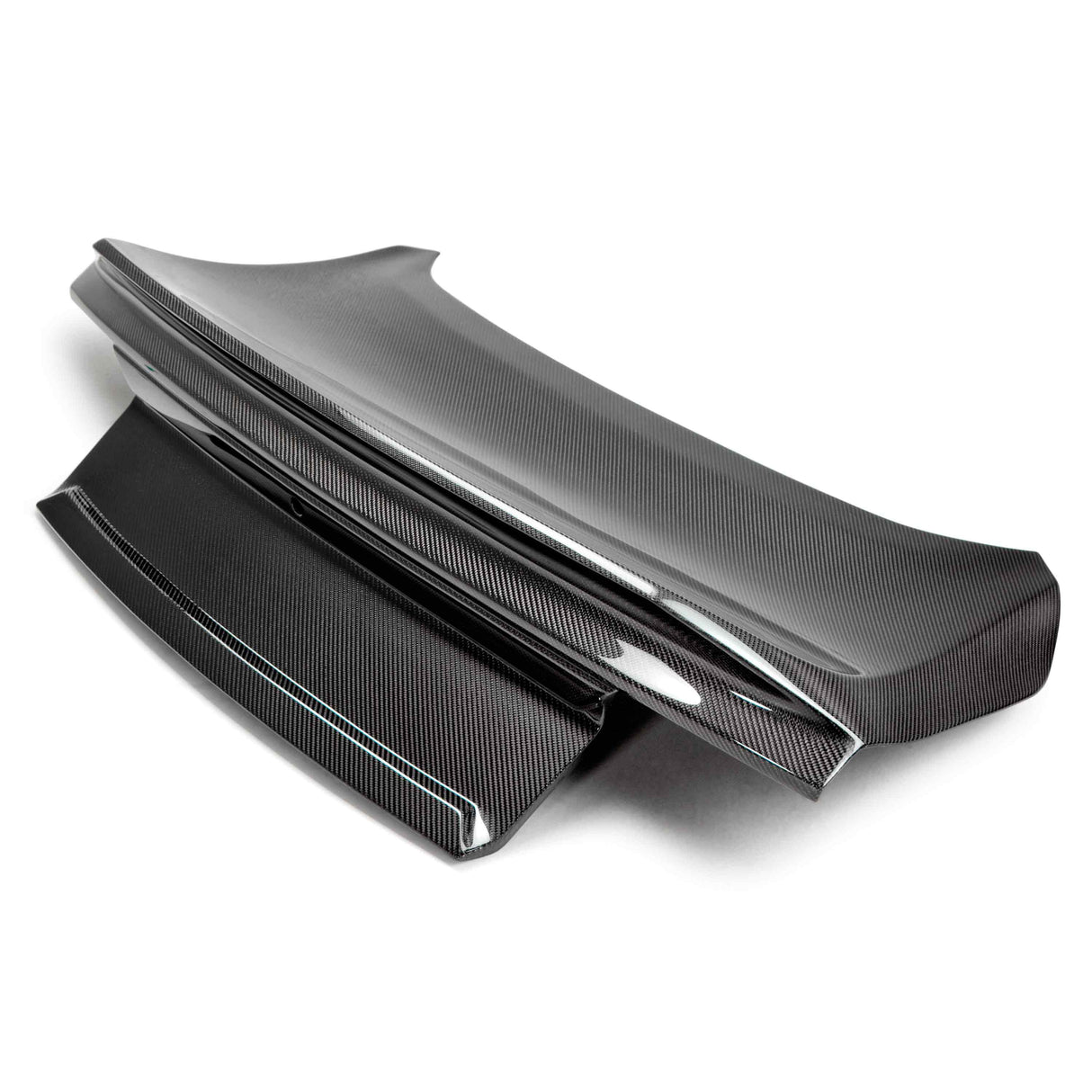 Type-SA double sided carbon fiber decklid with integrated spoiler for 2015-2023 Ford Mustang
