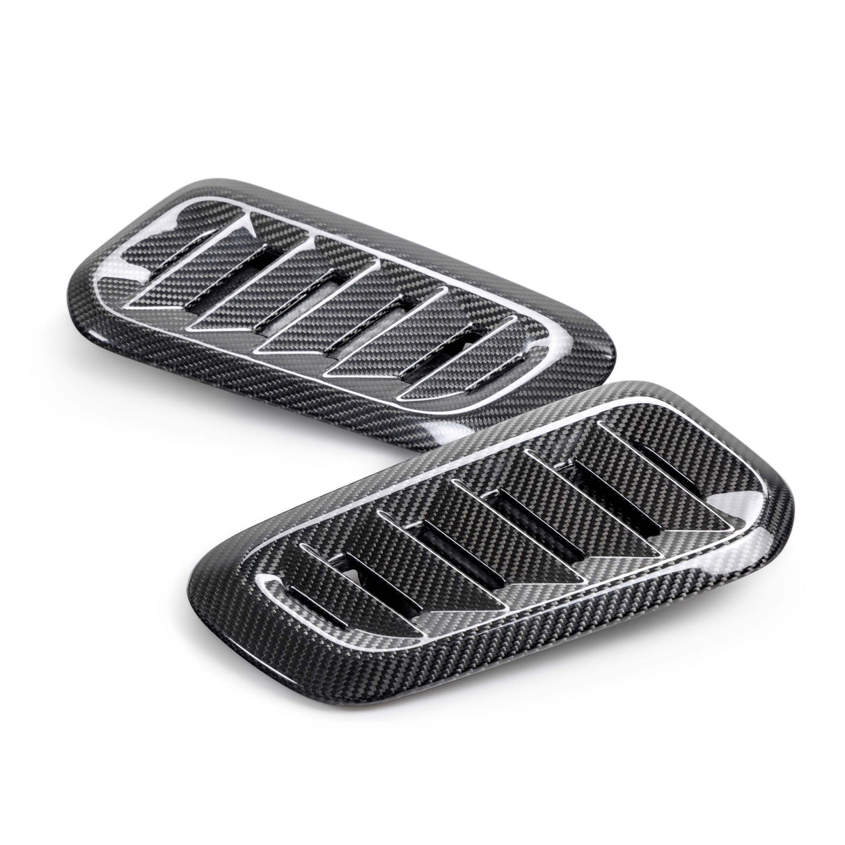 Dry carbon fiber hood vents for 2023-2024 Toyota GR Corolla - Gloss finish