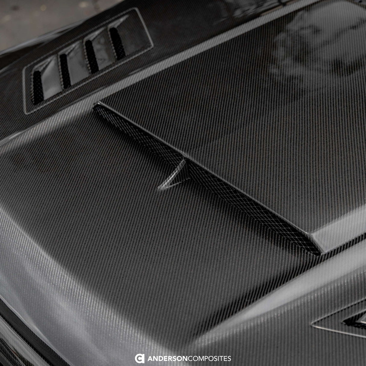 Type-AB carbon fiber hood for 2021-2024 Ford F-150
