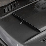 Type-AB carbon fiber hood for 2021-2024 Ford F-150