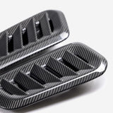 Dry carbon fiber hood vents for 2023-2024 Toyota GR Corolla - Gloss finish