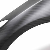 OE-style dry carbon fiber front fenders for 2009-2022 Nissan GTR - Matte finish