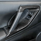 Carbon fiber interior door trim set (12 pcs) for 2009-2016 Nissan GTR