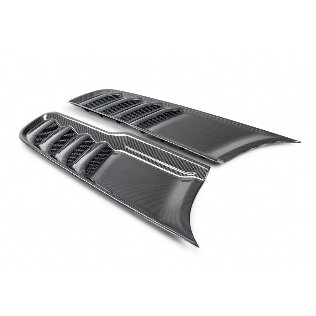 Type-OE carbon fiber hood vents for 2021-2024 RAM TRX (Pair)