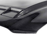 Type-TS ram air carbon fiber hood for 2010-2014 Shelby GT500 and 2013-2014 Ford Mustang