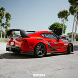MB-style carbon fiber rear diffuser for 2020-2023 Toyota Supra