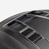TV-style double-sided carbon fiber hood for 2023-2024 Toyota GR Corolla