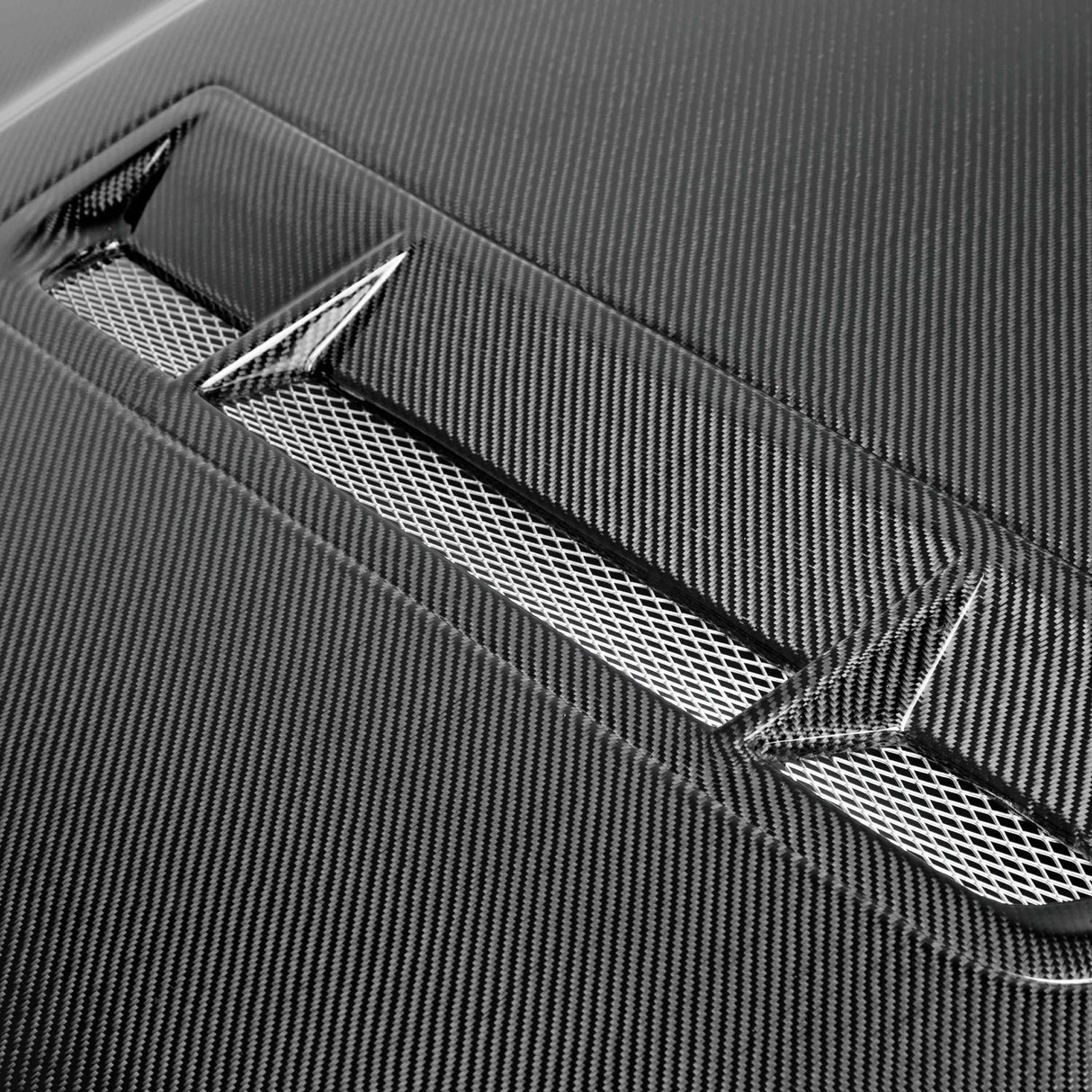 Type-GT carbon fiber hood for 2010-2014 Shelby GT500 and 2013-2014 Ford Mustang