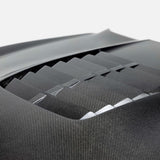Type-GT5 double sided carbon fiber hood for 2015-2020 Ford Mustang Shelby GT350 & GT350R