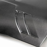 TSII-style double sided carbon fiber hood for 2020-2023 Toyota Supra