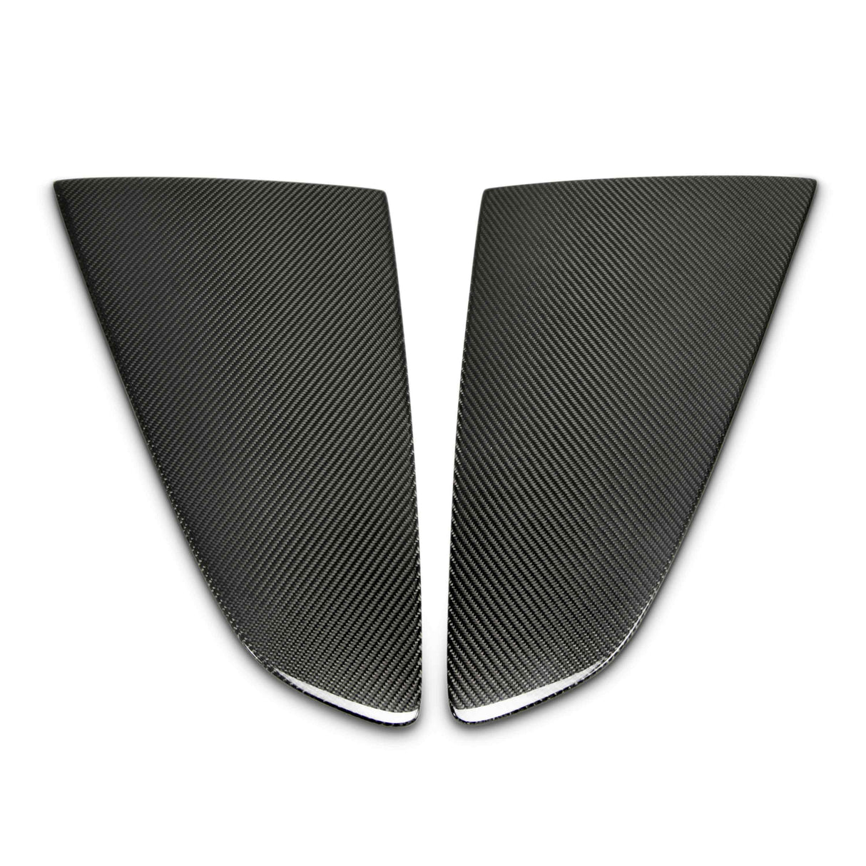 Type-F carbon fiber window louvers for 2015-2023 Ford Mustang
