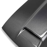 Type-RE (Dual Snorkel Style) carbon fiber hood for 2019 Dodge Challenger Hellcat/Redeye