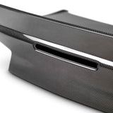 Type-ST double sided carbon fiber decklid with integrated spoiler for 2016-2024 Chevrolet Camaro