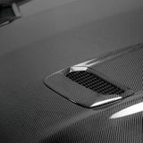 Type-OE double sided carbon fiber hood for 2018-2023 Ford Mustang