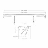 Universal Carbon Fiber GT Wing, 59.375-Inch Wide