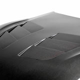TSII-style double sided carbon fiber hood for 2020-2023 Toyota Supra