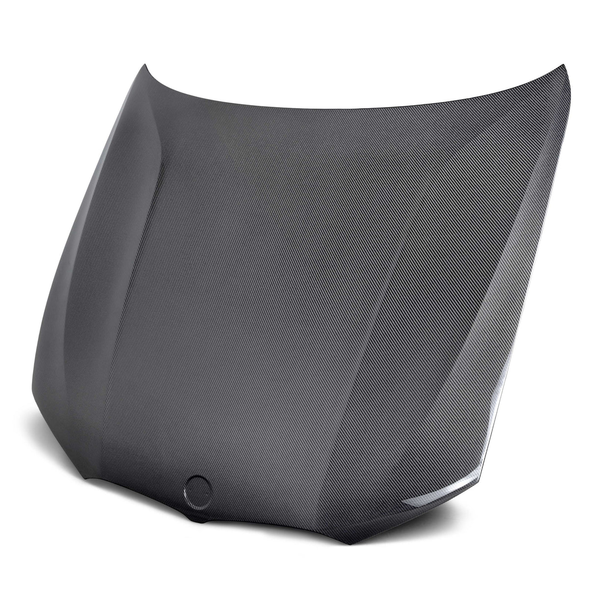 OE-style carbon fiber hood for 2020 BMW G20 sedan.