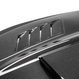 Type-AB ram air double sided carbon fiber hood for 2018-2023 Ford Mustang