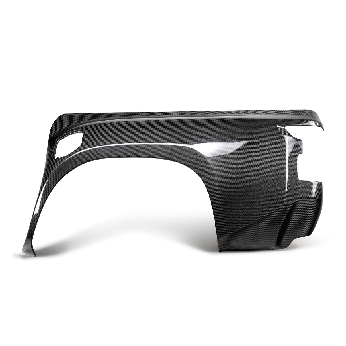 MB-style carbon fiber bedsides for 2022 Nissan Frontier (2" rise & 4" wider)