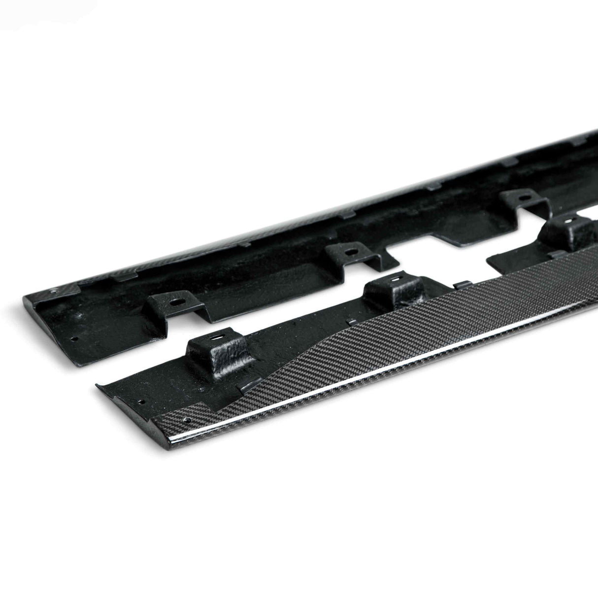 Type-OE carbon fiber side rocker splitters  for 2015-2023 Ford Mustang